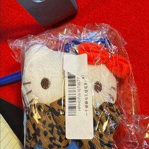 Cute Hello Kitty Keychain / Bag Charm With Scrunchie Skirt